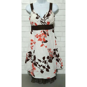 Speechless Sundress Juniors Size 7 Retro Floral Print Sweetheart Neck Sleeveless